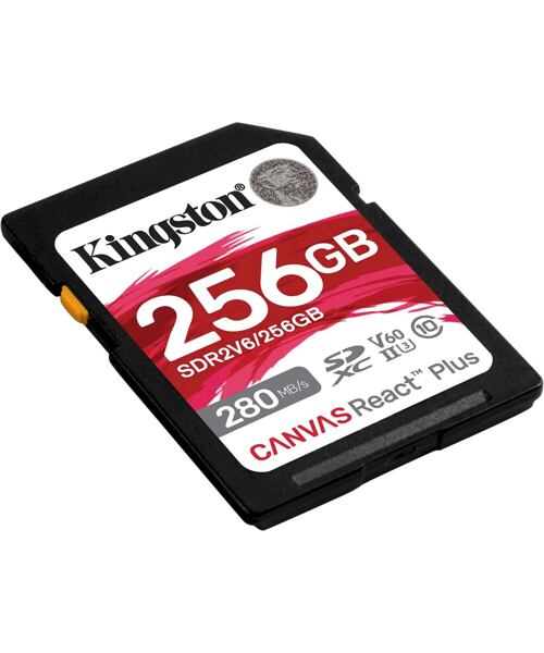 Kingston Canvas React Plus/SDHC/256GB/UHS-II U3 / Class 10