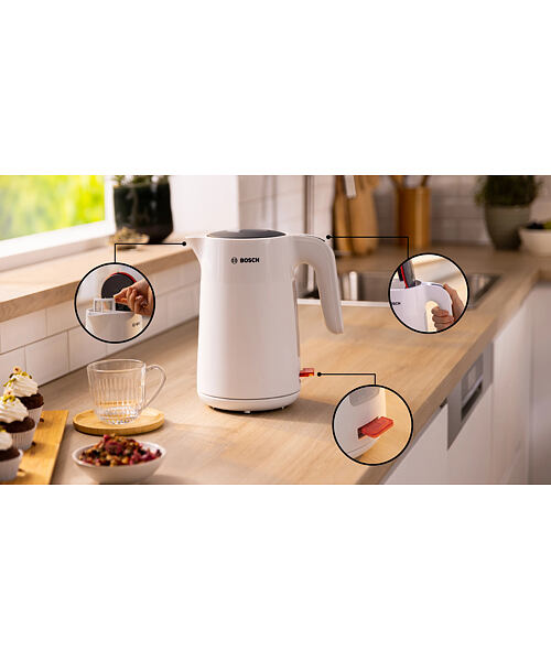 Bosch TWK2M161 elektrická konvice 1,7 l 2400 W Bílá
