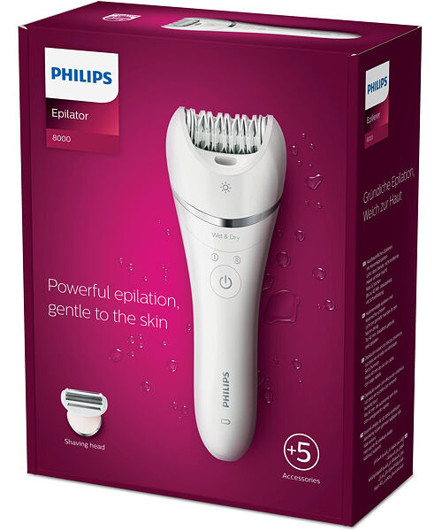 Philips 8000 series Epilator Series 8000 BRE710/00 Epilátor pro mokré a suché holení