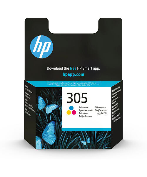 HP Tříbarevná originální inkoustová kazeta 305