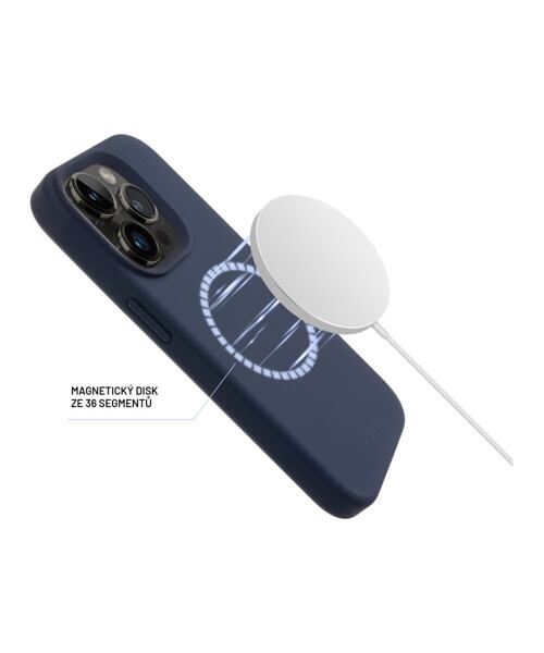 Zadní kryt FIXED MagFlow s podporou MagSafe pro Samsung Galaxy S25+, modrý