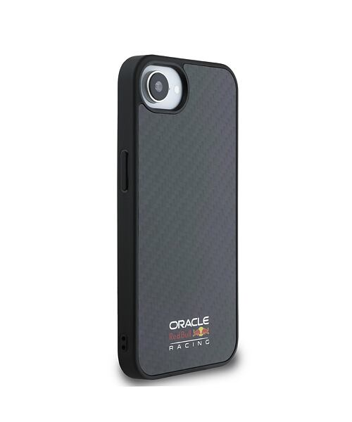 Red Bull Carbon Shiny Logo MagSafe Zadní Kryt pro iPhone 16e Black