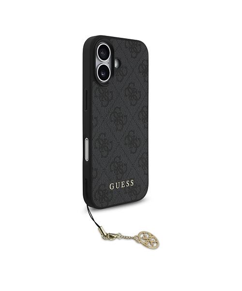 Guess 4G Charm MagSafe Zadní Kryt pro iPhone 17 Tone on Tone Grey