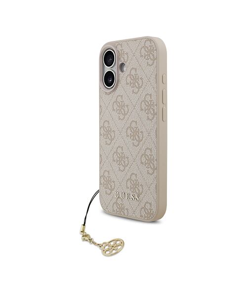 Guess 4G Charm MagSafe Zadní Kryt pro iPhone 17 Tone on Tone Pink