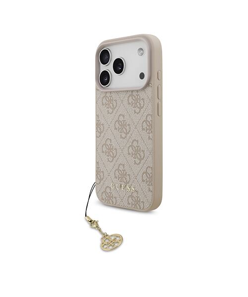 Guess 4G Charm MagSafe Zadní Kryt pro iPhone 17 Pro Tone on Tone Pink