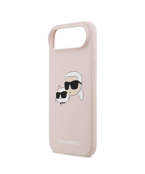 Karl Lagerfeld Liquid Silicone Double Heads MagSafe Zadní Kryt pro iPhone Air Pink
