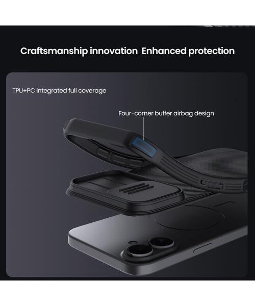 Nillkin CamShield PRO Zadní Kryt pro Apple iPhone 17 Black