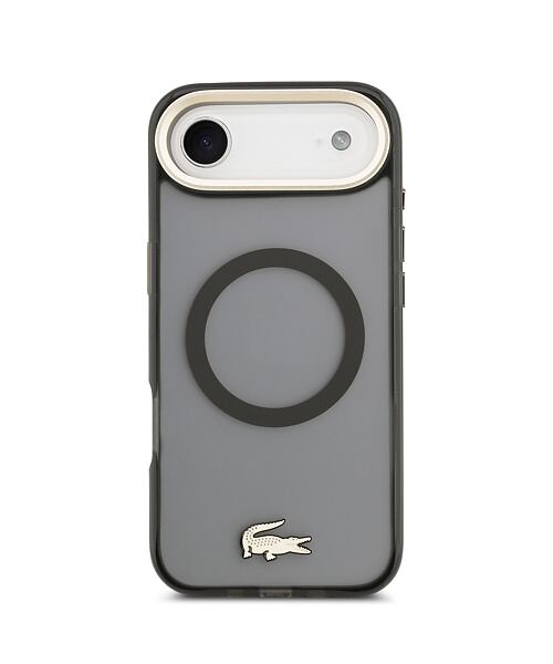 Lacoste PC/TPU Frosted Finish Gold Logo MagSafe Zadní Kryt pro iPhone Air Black