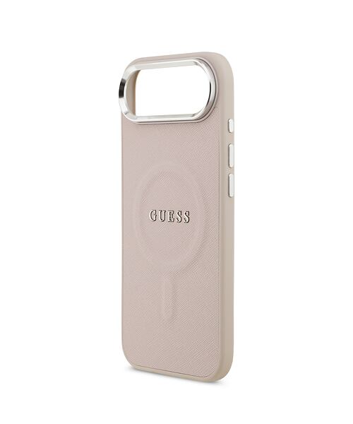 Guess PU Saffiano MagSafe Zadní Kryt pro iPhone Air Pink