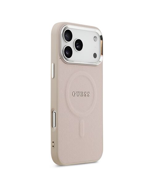 Guess PU Saffiano MagSafe Zadní Kryt pro iPhone 17 Pro Max Pink