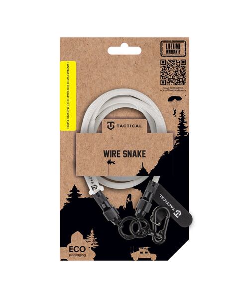 Tactical Wire Snake USB-C 1,2m White