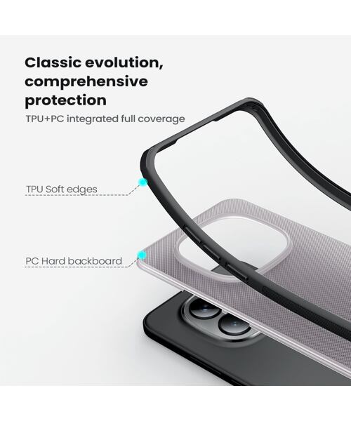 Nillkin Super Frosted PRO Zadní Kryt pro Xiaomi Redmi Note 15 Pro 5G Transparent Black