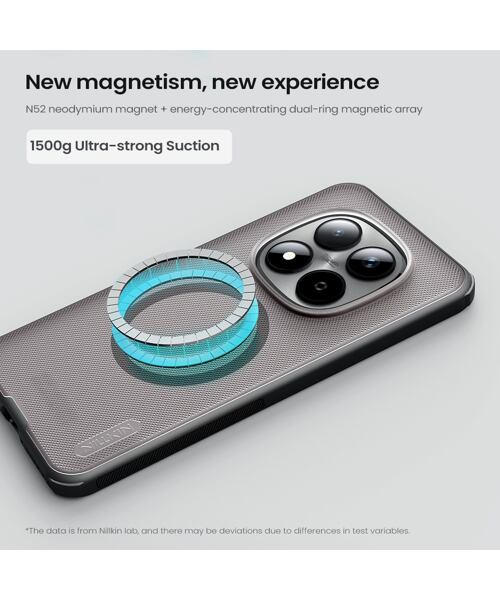 Nillkin Super Frosted PRO Magnetic Zadní Kryt pro Xiaomi Redmi Note 15 Pro 5G Transparent Black