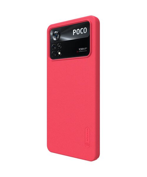 Nillkin Super Frosted Kryt pro Poco X4 Pro 5G Red