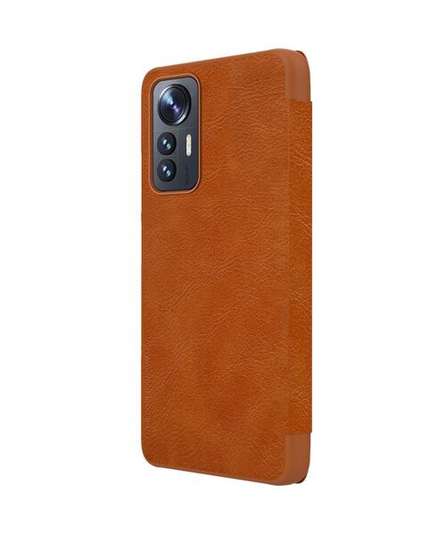 Qin book pouzdro pro Xiaomi 12 Lite (Nillkin) Hnědá
