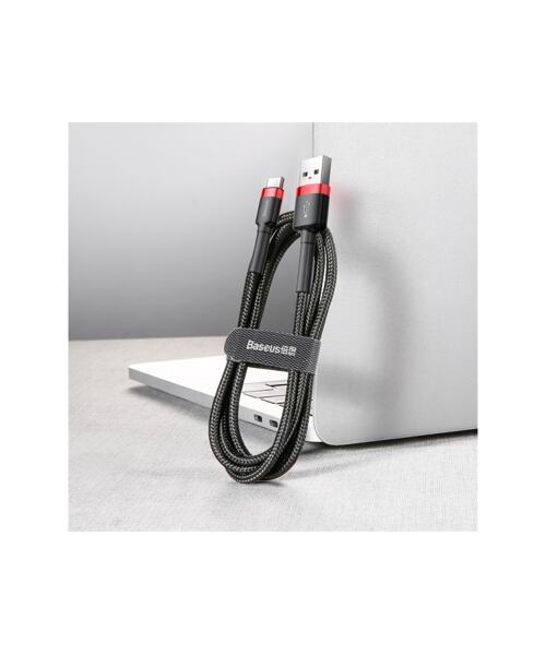Baseus datový kabel Cafule USB-C 2m 2A červeno-černý