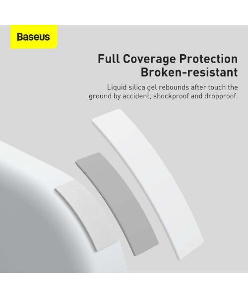 Baseus iPhone 13 Pro case Liquid Silica Gel Protective White (ARYT000402)