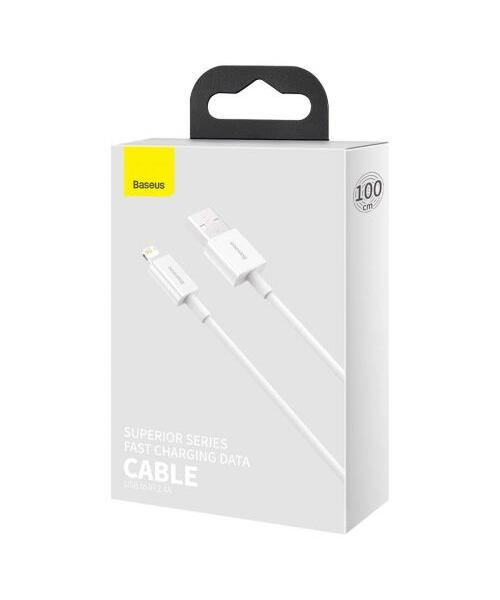 Baseus CALYS-A02 Superior Fast Charging Kabel Lightning 2.4A 1m White