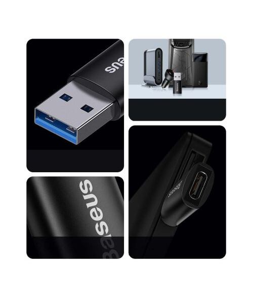 Baseus Ingenuity Mini OTG Adaptér z USB-C na USB-A Black