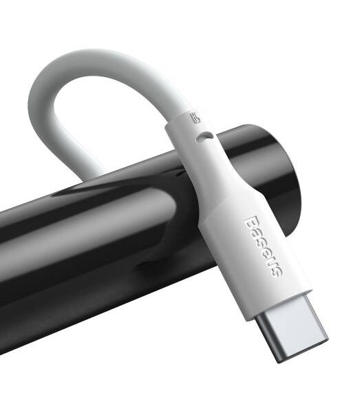 Baseus Type-C Simple Wisdom cable (2pcs/set) 5A 1.5m White (TZCATZJ-02)