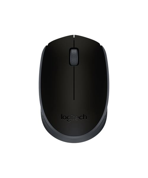 Logitech M171/Cestovní/Optická/1 000 DPI/Bezdrátová USB/Černá-šedá