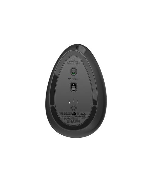 Logitech MX Vertical/Vertikální/Optická/Pro praváky/4 000 DPI/USB+BT/Grafitová