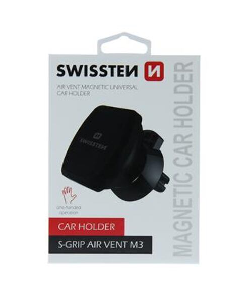 MAGNETICKÝ DRŽÁK DO VENTILACE AUTA SWISSTEN S-GRIP AV-M3
