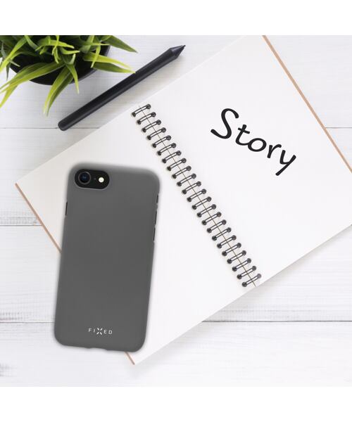 Zadní pogumovaný kryt FIXED Story pro Apple iPhone 11 Pro, šedý