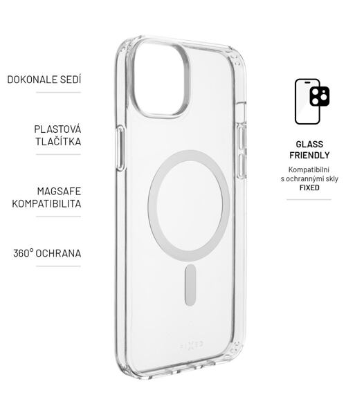 Zadní kryt FIXED MagPure s podporou Magsafe pro Apple iPhone 14 Plus, čirý