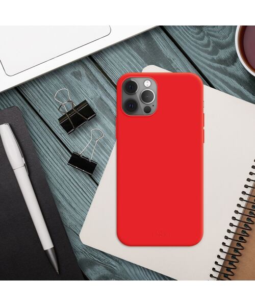 Zadní pogumovaný kryt FIXED Story pro Apple iPhone 14 Pro Max, červený