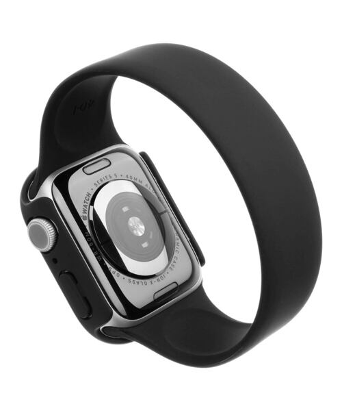 Ochranné pouzdro FIXED Pure+ s temperovaným sklem pro Apple Watch 40mm, černé