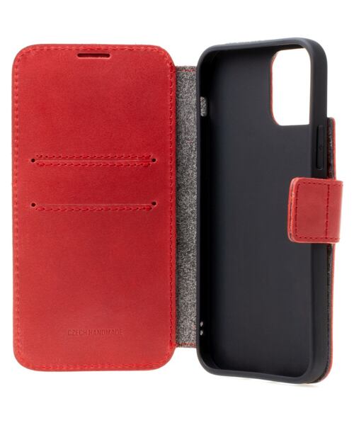 Kožené pouzdro typu kniha FIXED ProFit pro Apple iPhone 7/8/SE (2020/2022), červené