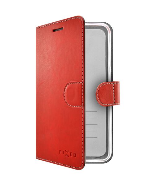 Pouzdro typu kniha FIXED Fit pro Apple iPhone 12 Pro Max, červené