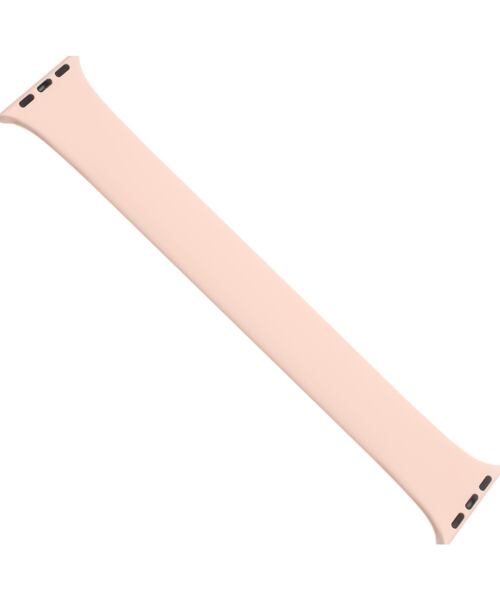 Elastický silikonový řemínek FIXED Silicone Strap pro Apple Watch 42/44/45/46/49mm, velikost XS, růž