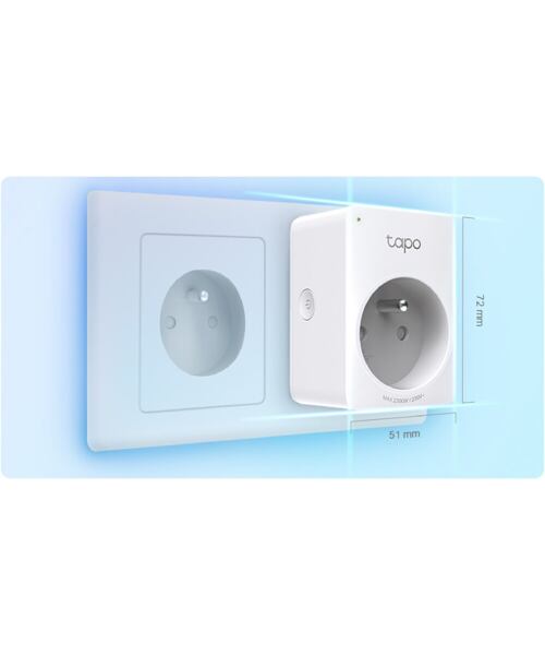 TP-link Tapo P110 WiFi mini chytrá zásuvka, Energy monitoring, 16A