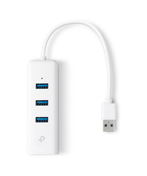 TP-Link UE330 USB 3.0 3-portový USB hub & gigabitový ethernet adaptér