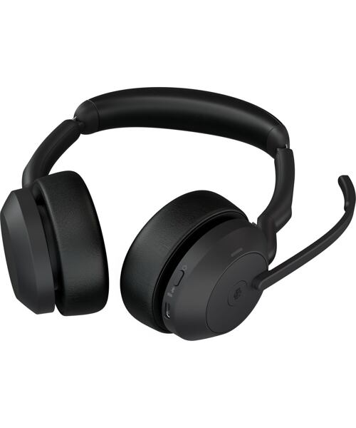 Jabra Evolve2 55/Stereo/ANC/USB-C/BT-USB/Bezdrát/MS/Černá