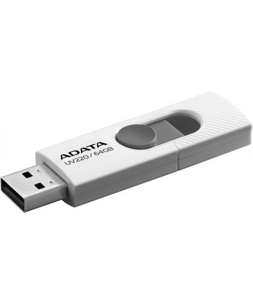 ADATA UV220/64GB/USB 2.0/USB-A/Bílá