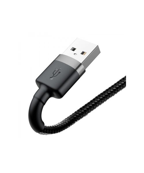 Baseus datový kabel Cafule Lightning 0,5m 2,4A šedo-černý