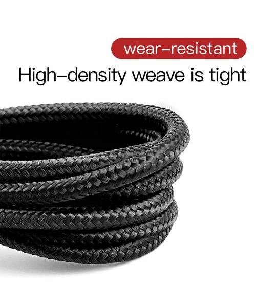 Baseus datový kabel Cafule Lightning 0,5m 2,4A šedo-černý