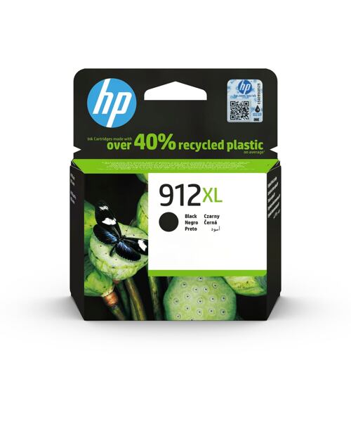 HP 912XL Černá originální inkoustová kazeta s vysokou výtěžností