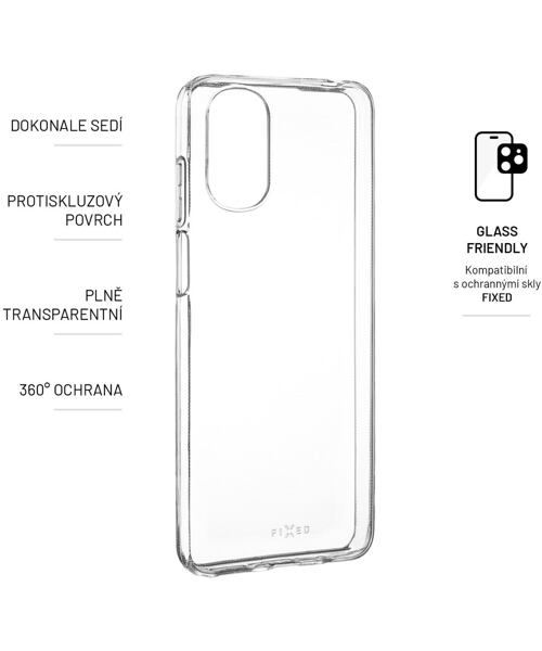 FIXED TPU Gel Case for Motorola Moto E32, clear