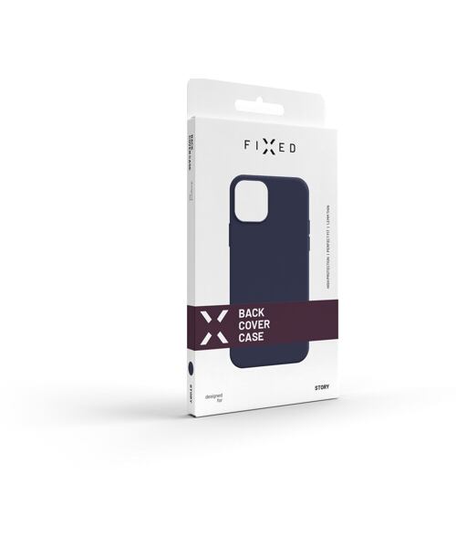 Zadní pogumovaný kryt FIXED Story pro Samsung Galaxy A33 5G, modrý