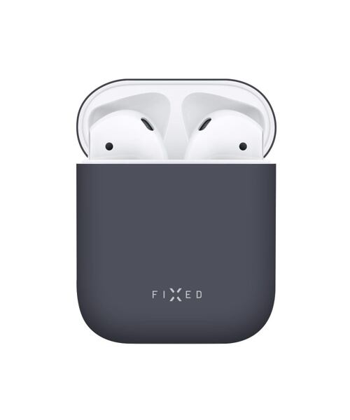 Ultratenké silikonové pouzdro FIXED Silky pro Apple Airpods, modré