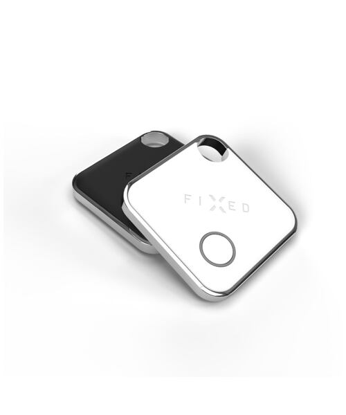 Smart tracker FIXED Tag s podporou Find My, 2 ks, černý + bílý