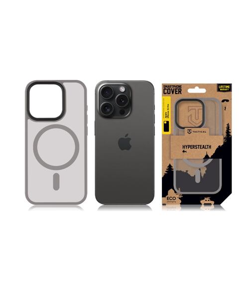 Tactical MagForce Hyperstealth Kryt pro Apple iPhone 15 Pro Light Grey