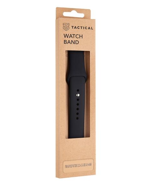 Tactical 488 Silikonový Řemínek pro Apple Watch 1/2/3/4/5/6/7/8/9/10/11/SE 42/44/45/46mm Black