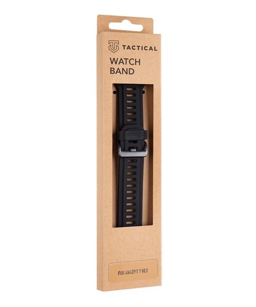 Tactical 606 Silikonový Řemínek pro Amazfit T-Rex/T-Rex Pro Black