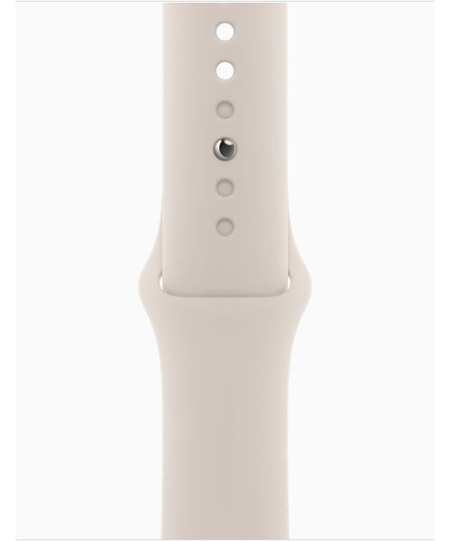 Apple Watch Series 9 GPS+Cellular 41mm S/M Starlight Aluminium Case with Sport Band Starlight