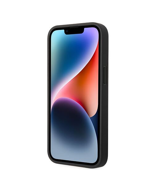 BMW Signature Leather Big Logo Zadní Kryt pro iPhone 14 Plus Black